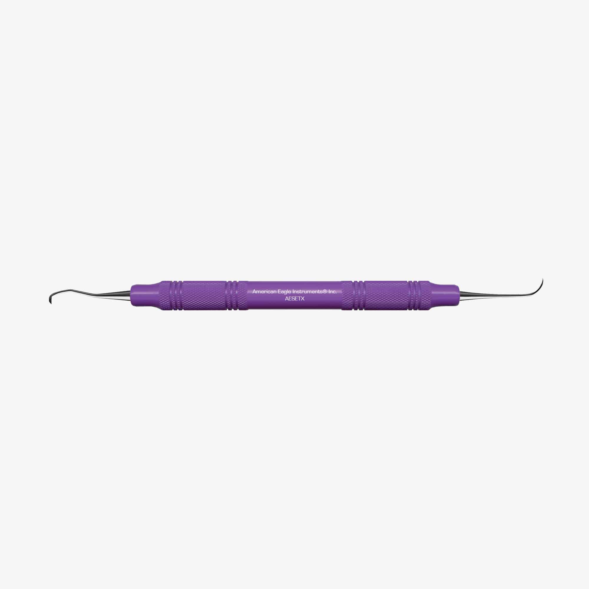 American Eagle Instrument AESETX Double End Eagle Talon Dental Scaler 3/8 Purple Handle