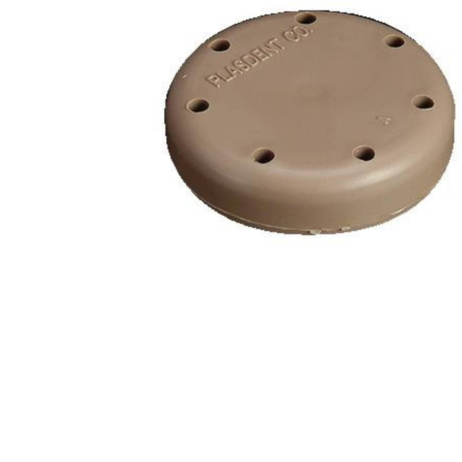 Plasdent 400BS-7 Magnetic Dental Bur Block 7-Hole Small Round Beige