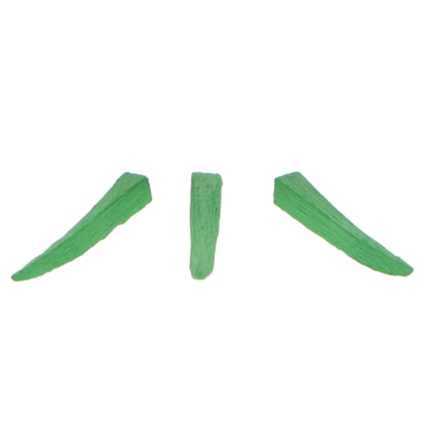 Clinician's Choice 95113 Contoured Wood Wedges Green 13mm 100/Pk
