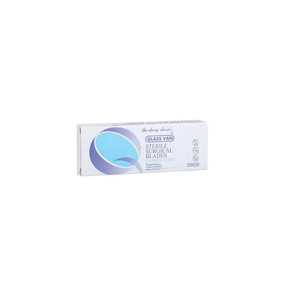 Myco Medical 2002-67 Glassvan #6700 Miniature Surgical Scalpel Blades Sterile Carbon 12/Bx