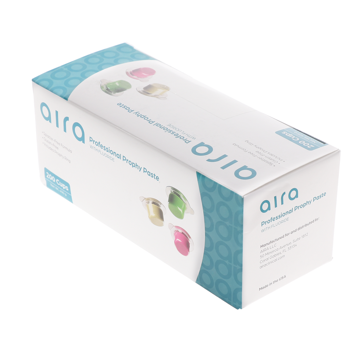 Aira 102015 Dental Prophy Paste Cups Mint Coarse Grit 200/Bx