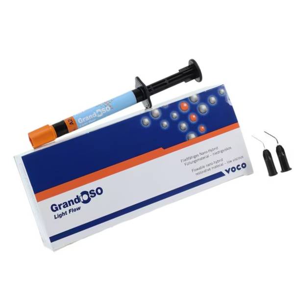 Voco 2587 GrandioSO Light Flow Flowable Dental Composite Syringes A2 2/Pk 2gm