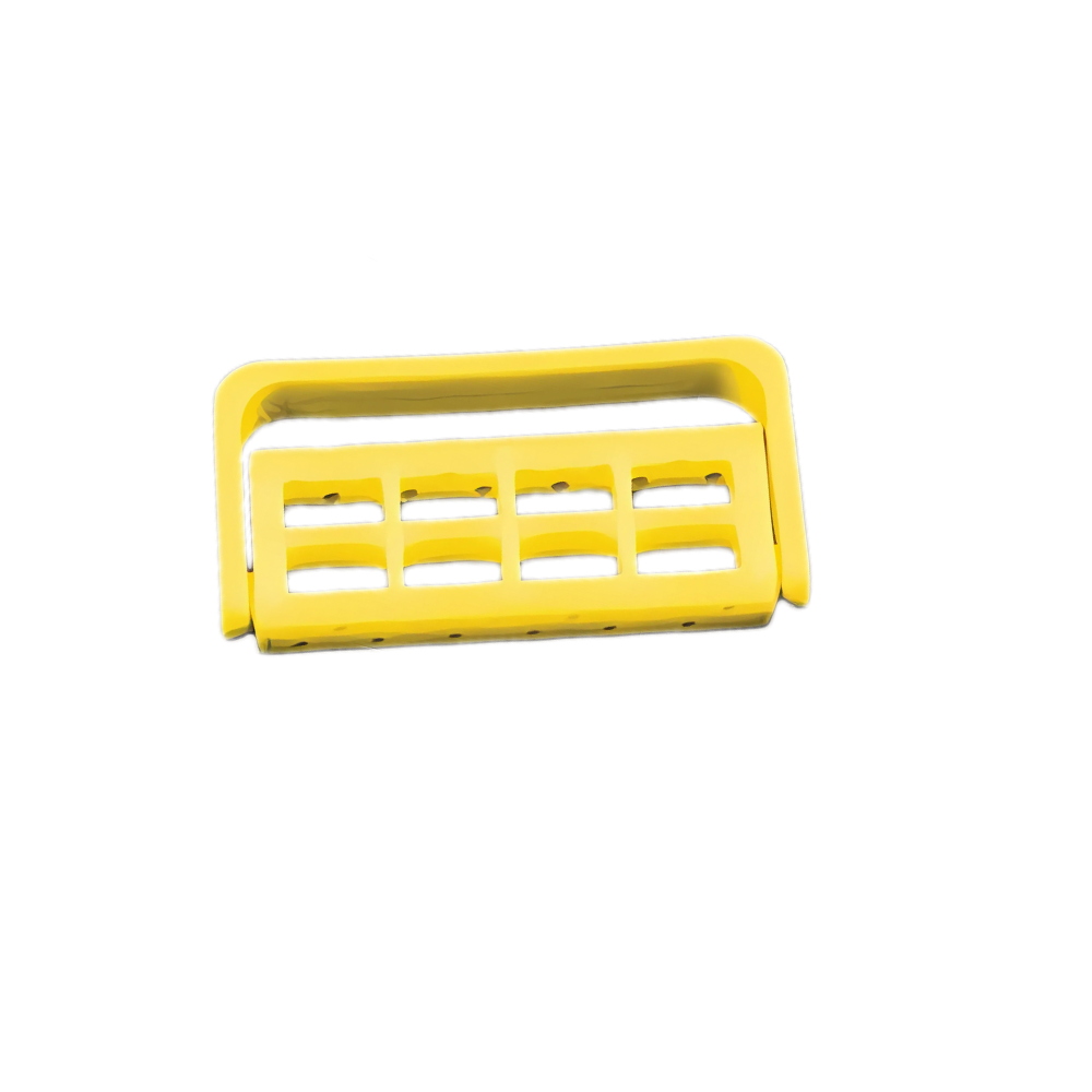 Plasdent 400BC-3N Adjustable 12 Dental Bur Caddy Autoclavable Neon Yellow 1/Pk
