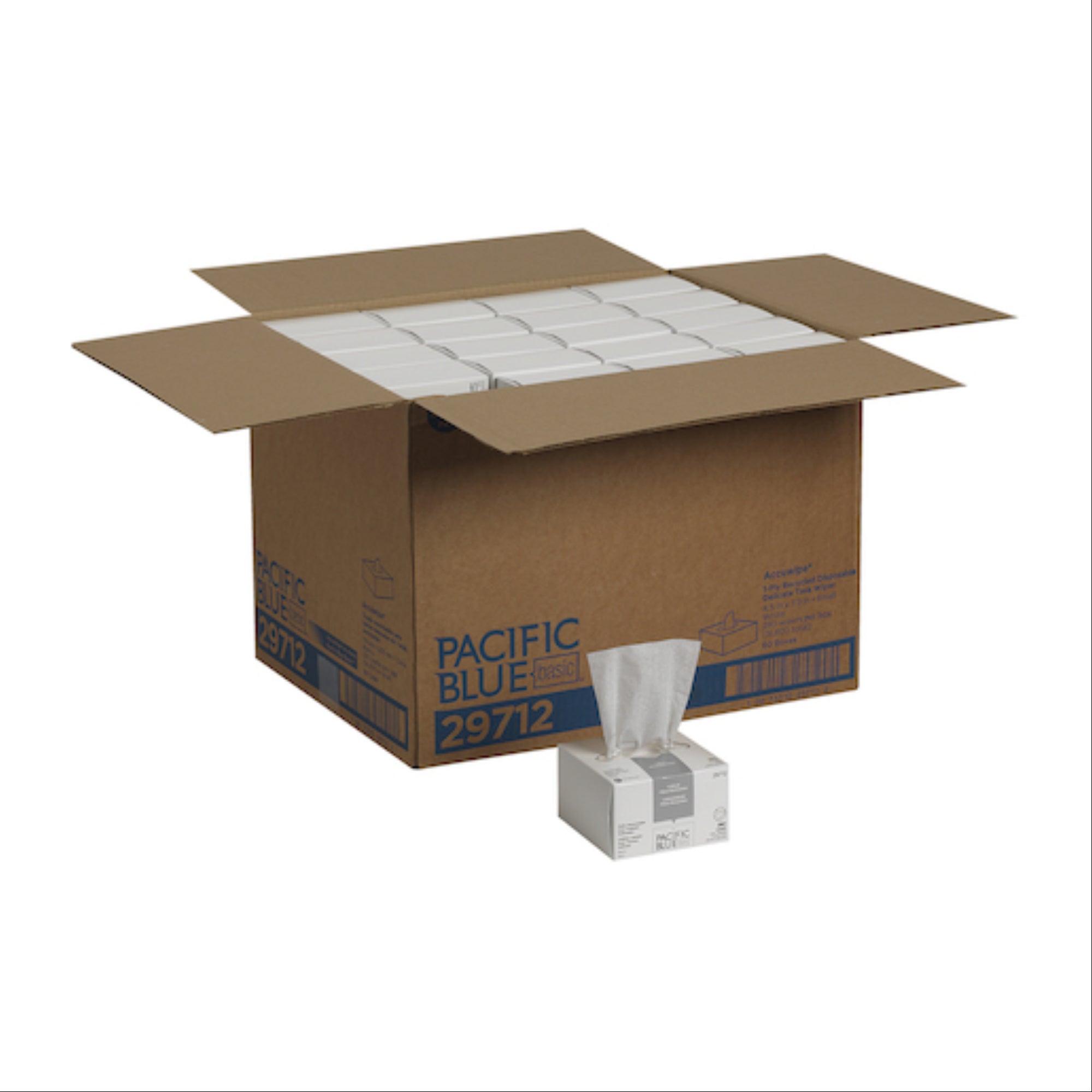Georgia Pacific 29712 Task Wipers Recycled Delicate 1-Ply White 280/bx 60 Bx/Cs
