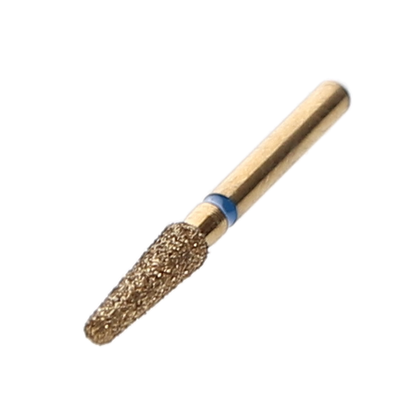 House Brand Dentistry 401947 HSB FG 856-021M Precision Zirconia Round End Taper Medium Grit Diamond Burs 5/Pk