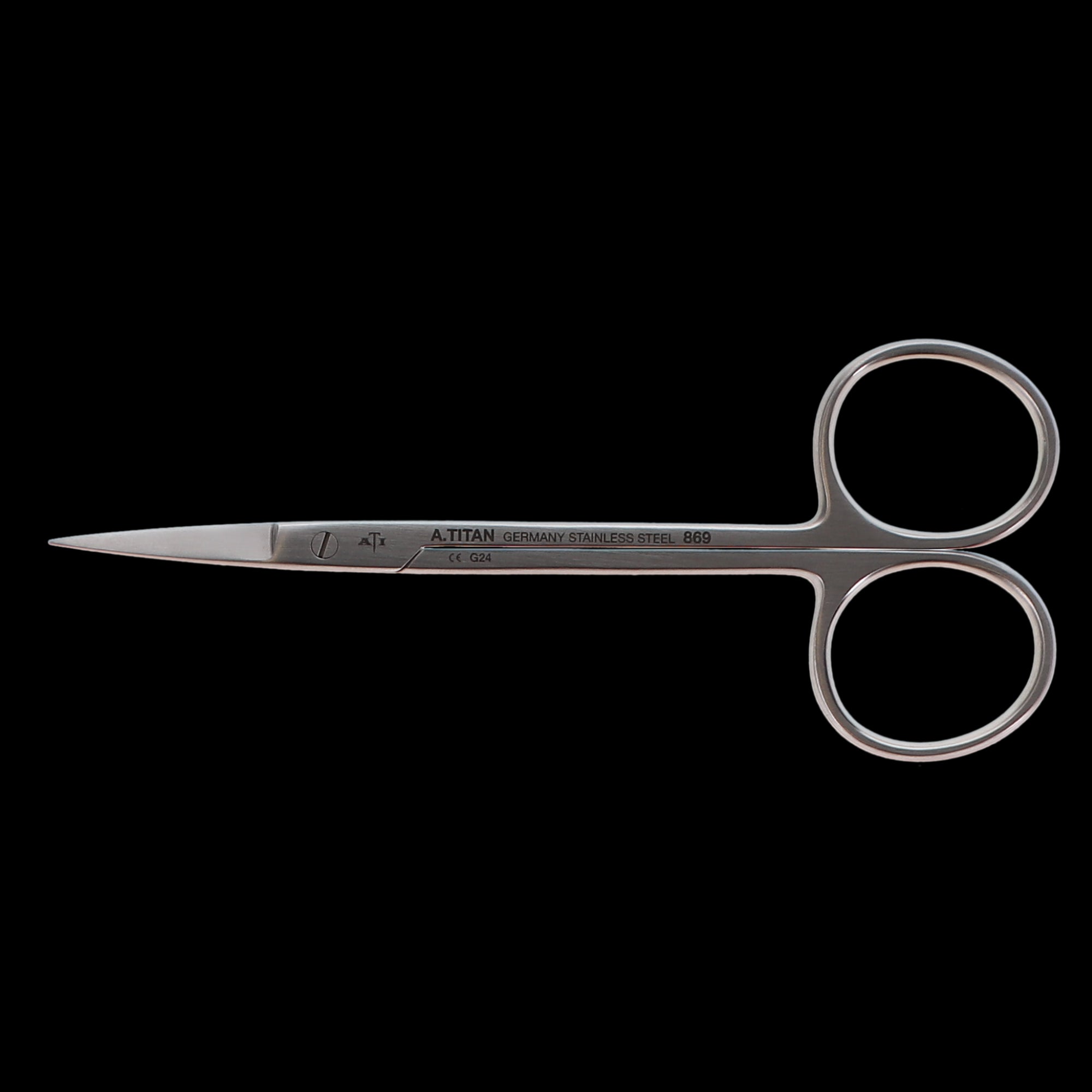 A Titan 869 Dental Scissors Iris Straight 4.5