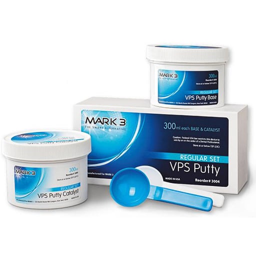 Mark3 3005 VPS Impression Material Putty Fast Set Base & Catalyst 300 mL EXP Jul 2026
