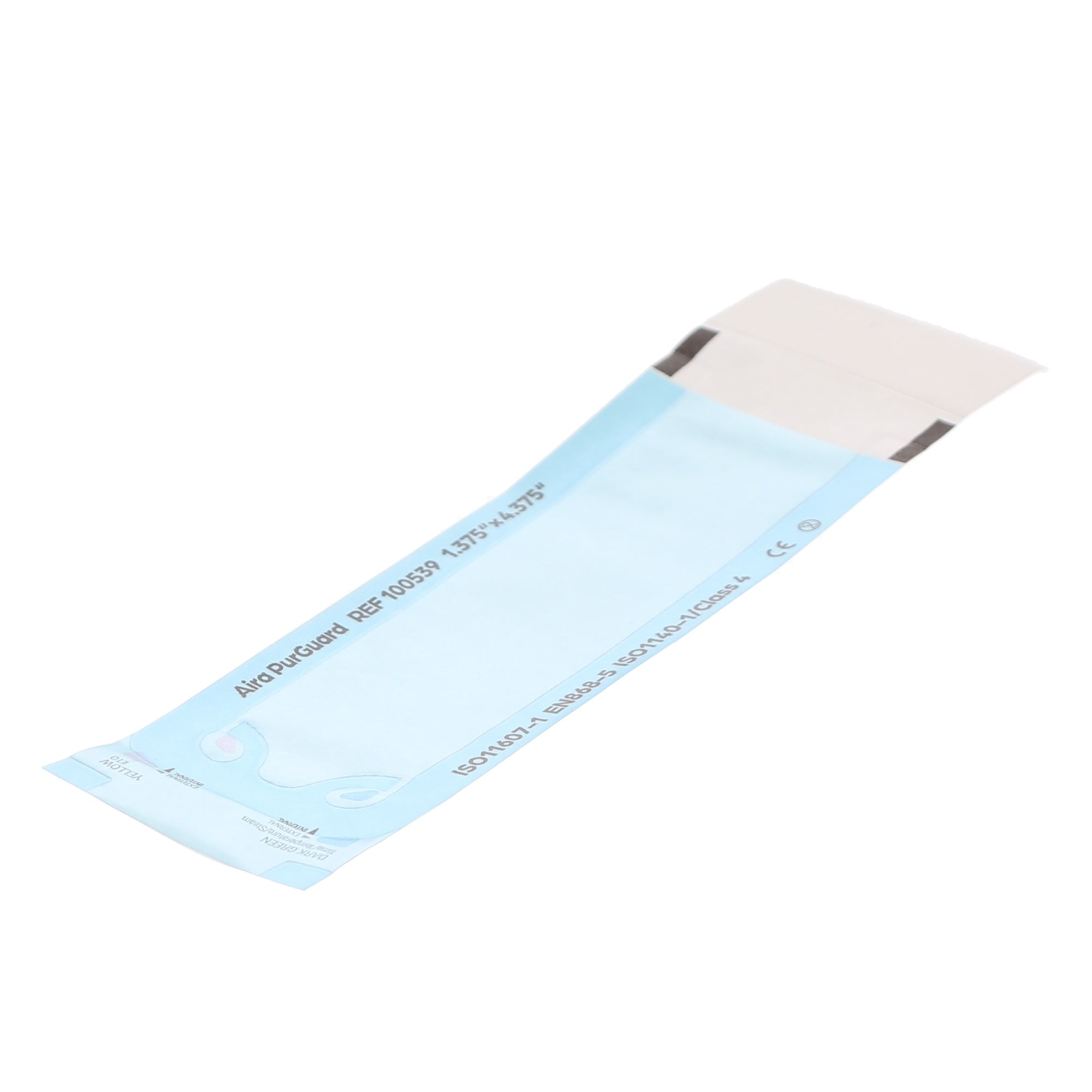 Aira 100539 PurGuard Self-Sealing Sterilization Pouches Paper Blue Film 1.375