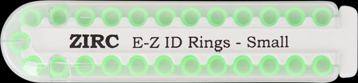 Zirc Dental 70Z100P EZ-ID Instrument Rings Small Green 25/Pk