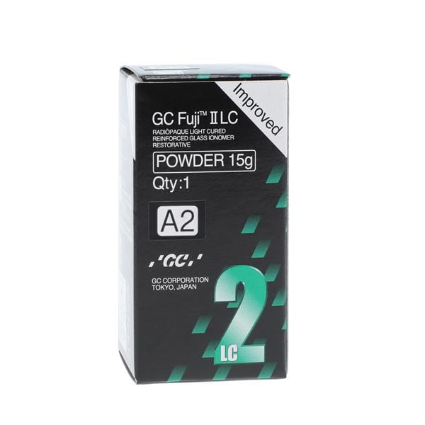 GC 000196 Fuji II-LC Improved Reinforced Glass Ionomer Restorative Powder A2 15gm