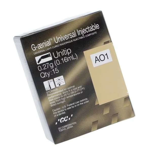 GC 012357 G-aenial Universal Injectable Composite Unitips AO1 15/Pk 0.16mL
