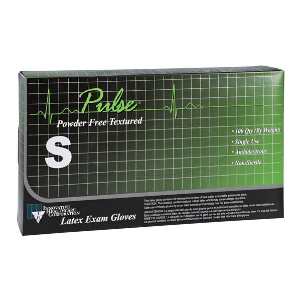 Innovative Healthcare 151100 Pulse 151 Latex Gloves Small Powder Free 100/Box