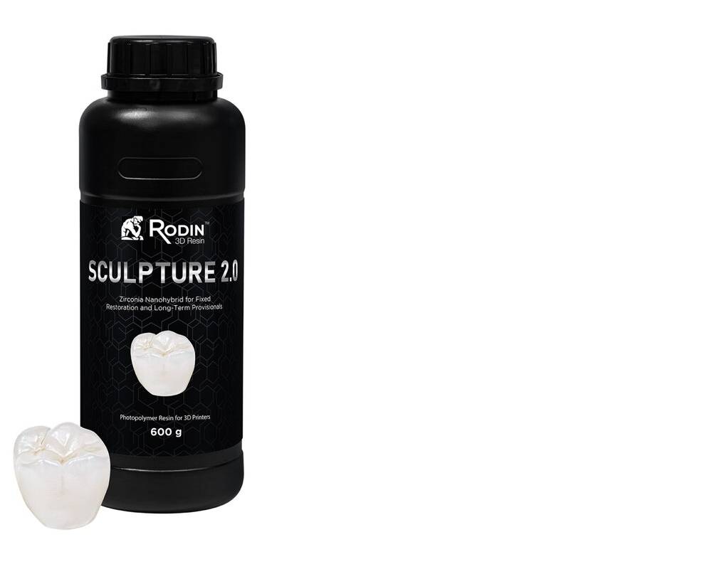 Pac-Dent 23894 Rodin Sculpture 2.0 3D Printing Resin A2 600gm Bottle