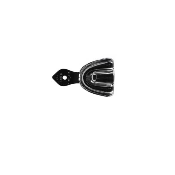 Dentsply Sirona 661699 Rim Lock Dental Impression Edentulous Trays Metal 8/Pk