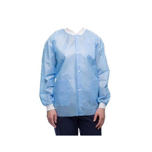 ValuMax 3530MBXL Easy-Breathe Jackets Medical Blue X-Large 10/Pk