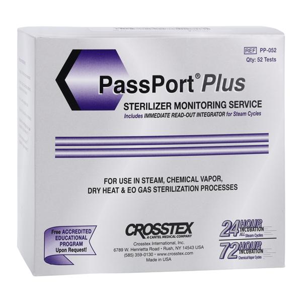 Crosstex SPS Medical PP-052 PassPort Plus Mail-In Sterilziation System 52/Bx EXP Feb 2025