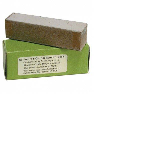 Buffalo Dental 00651 Acrilustre Polish Compound 5 Oz Bar