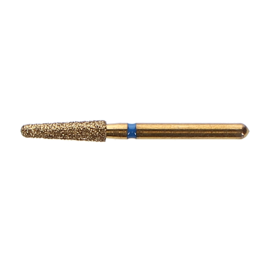 House Brand Dentistry 401947 HSB FG 856-021M Precision Zirconia Round End Taper Medium Grit Diamond Burs 5/Pk