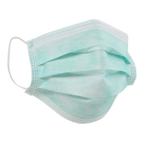 Premium Plus 2288-GREEN Earloop Face Mask Green Ultra Sensitive Non-Irritating 50/Pk