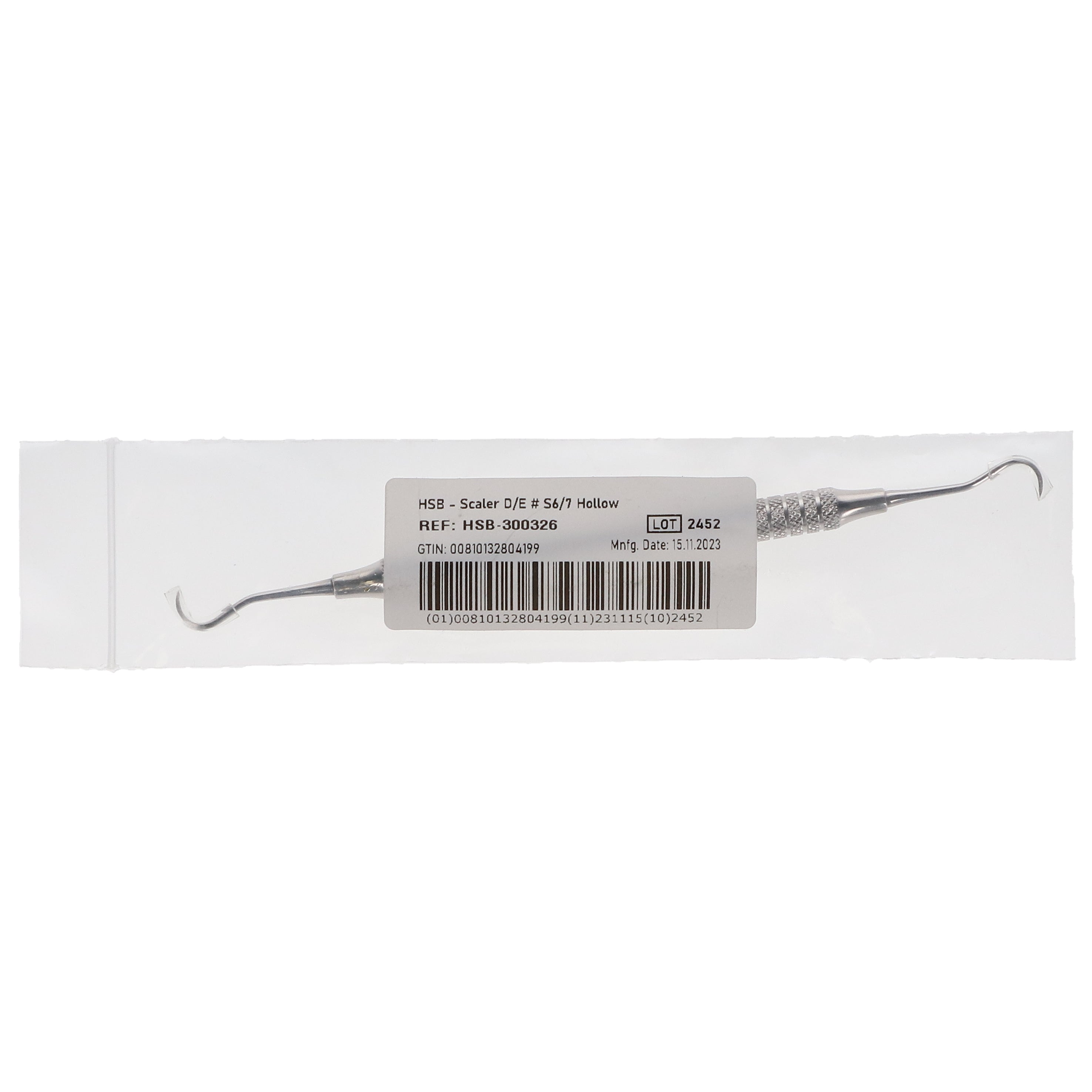 House Brand Dentistry 300326 HSB Double End #S6/7 Dental Scaler Hollow Handle