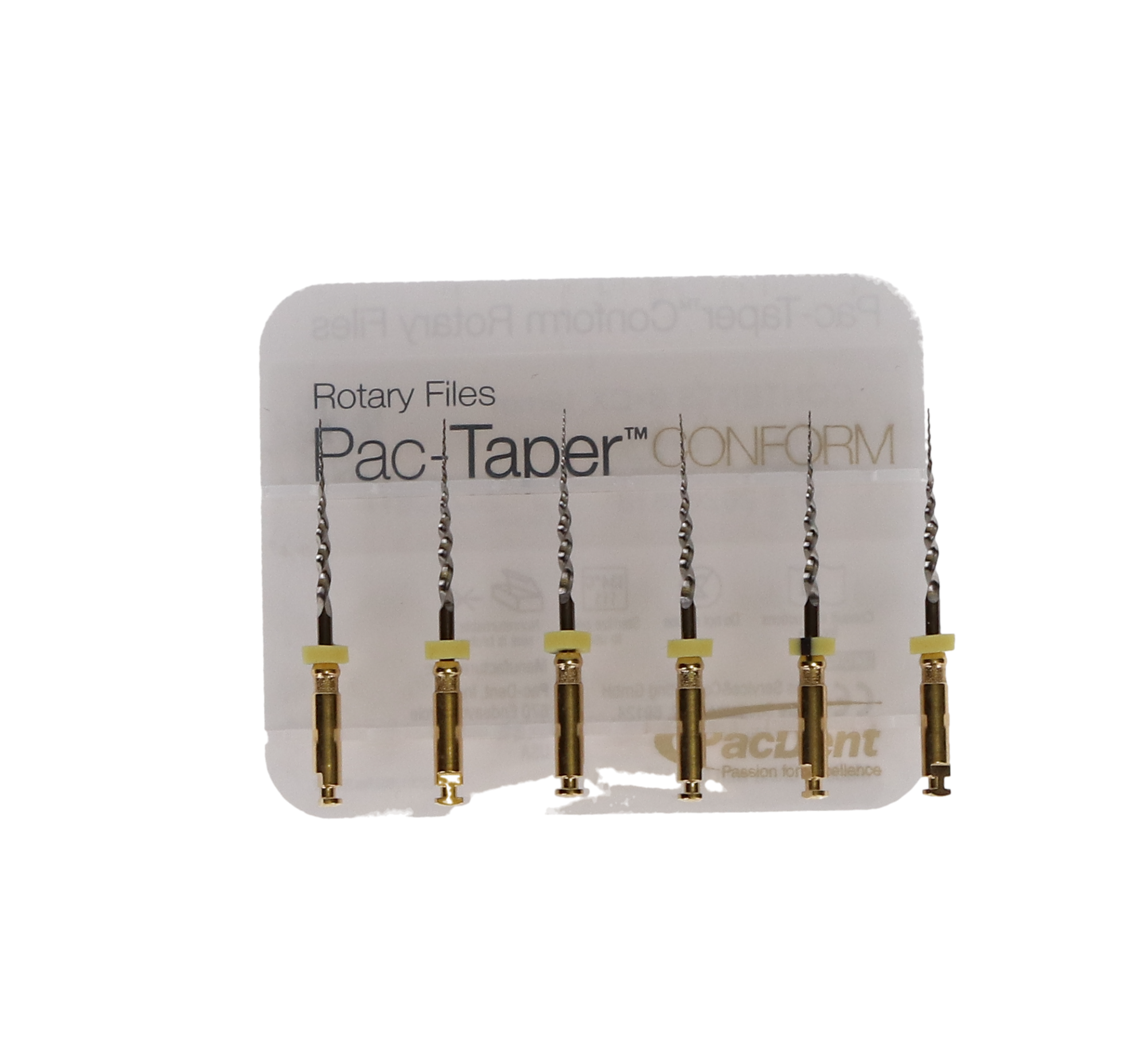 Pac-Dent TFC19CX Pacdent Conform Rotary Endodontic NiTi Files CX 19mm 6/Pk
