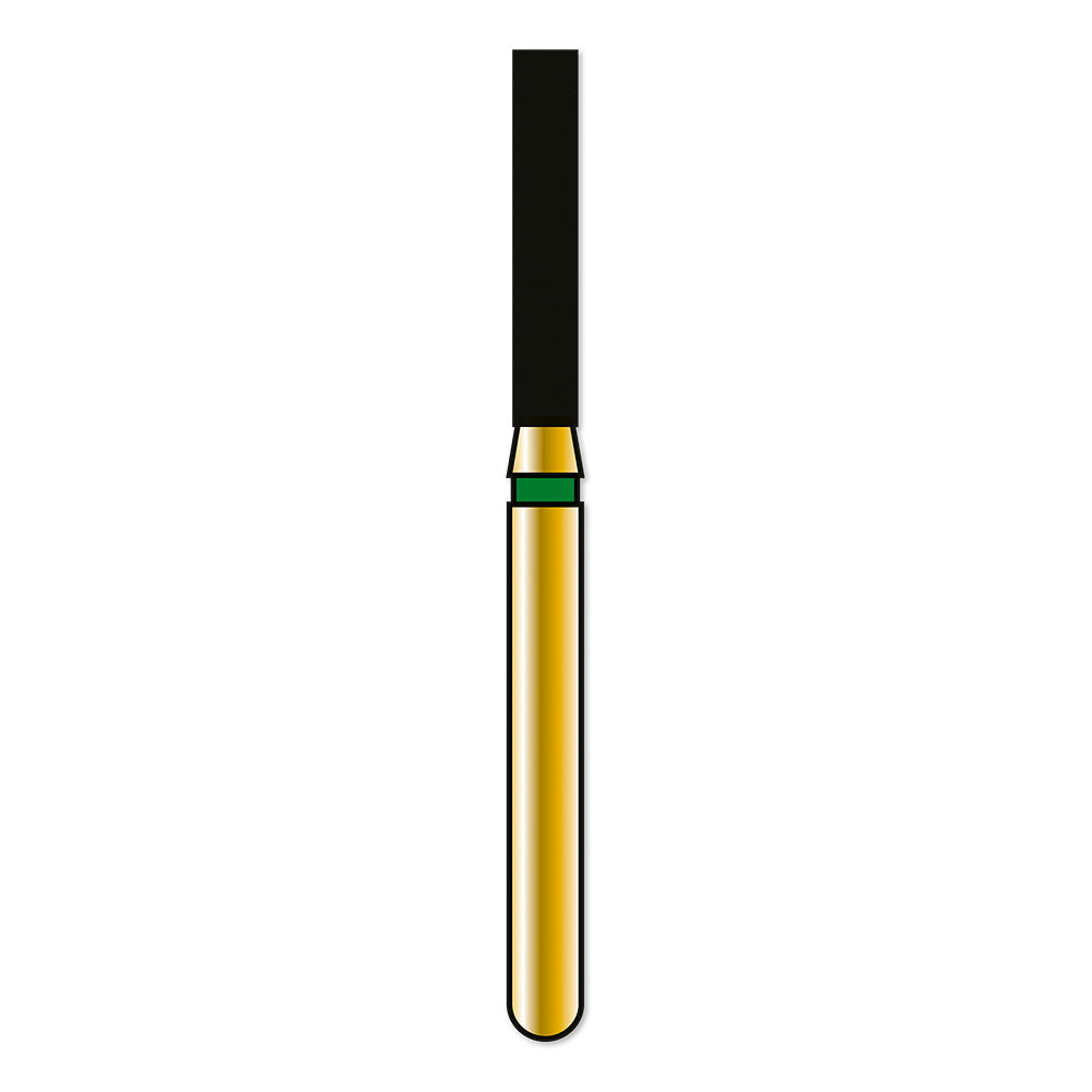 Coltene Whaledent R837C014FG Alpen FG Flat End Cylinder Coarse Grit Diamond Burs 5/Pk