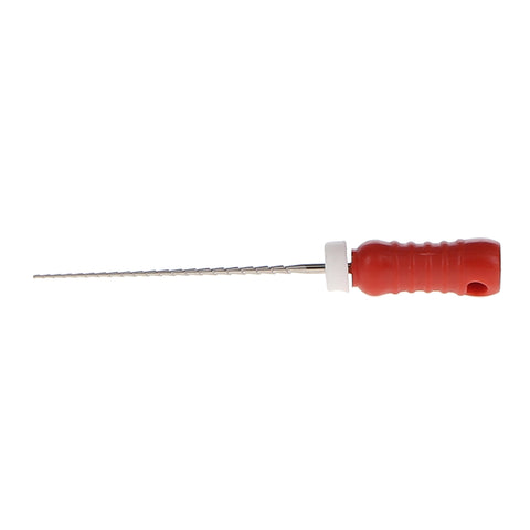 House Brand Dentistry 400454 HSB Hedstrom Endodontic Files 21mm #25 Red Stainless Steel 6/Pk