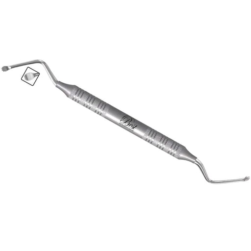 Best Instruments 1426 Double End #84S Lucas Surgical Curette Spoon With Serrated Stainless Steel