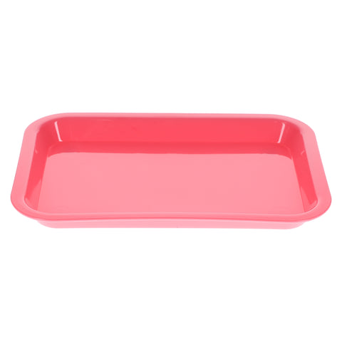 House Brand Dentistry 108158 HSB Set-Up Tray Flat #F Neon Pink Plastic 9-5/8" X 6-5/8" X 7/8"