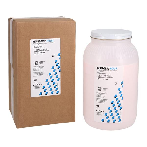 GC 349776 Nature-Cryl Pour Denture Base & Repair Original Powder 5Lb