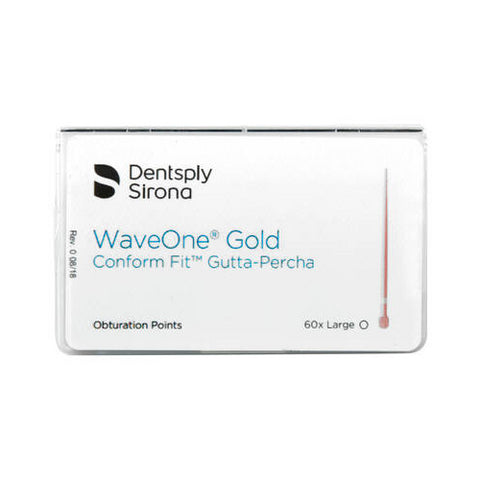 Dentsply Sirona B00WGGPF00LRG WaveOne Gold Conform Fit Gutta Percha Points Large 60/Pk WGGPCL