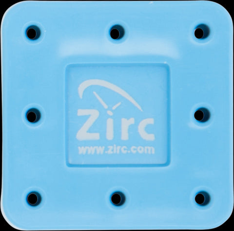 Zirc Dental 50Z400N Magnetic Bur Block 8-Hole Microban Vibrant Blue