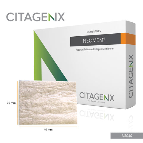 Citagenix N3040 Bovine Collagen Neomem 30x40mm Resorbable Membrane