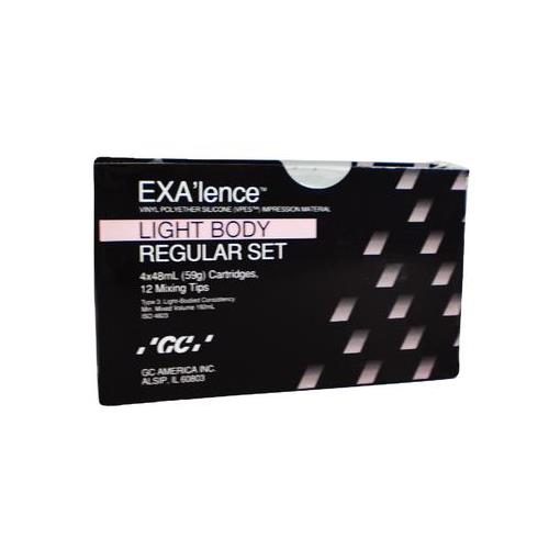 GC 137334 EXA'lence VPES Impression Material Regular Body Light Set 48 mL 4/Pk