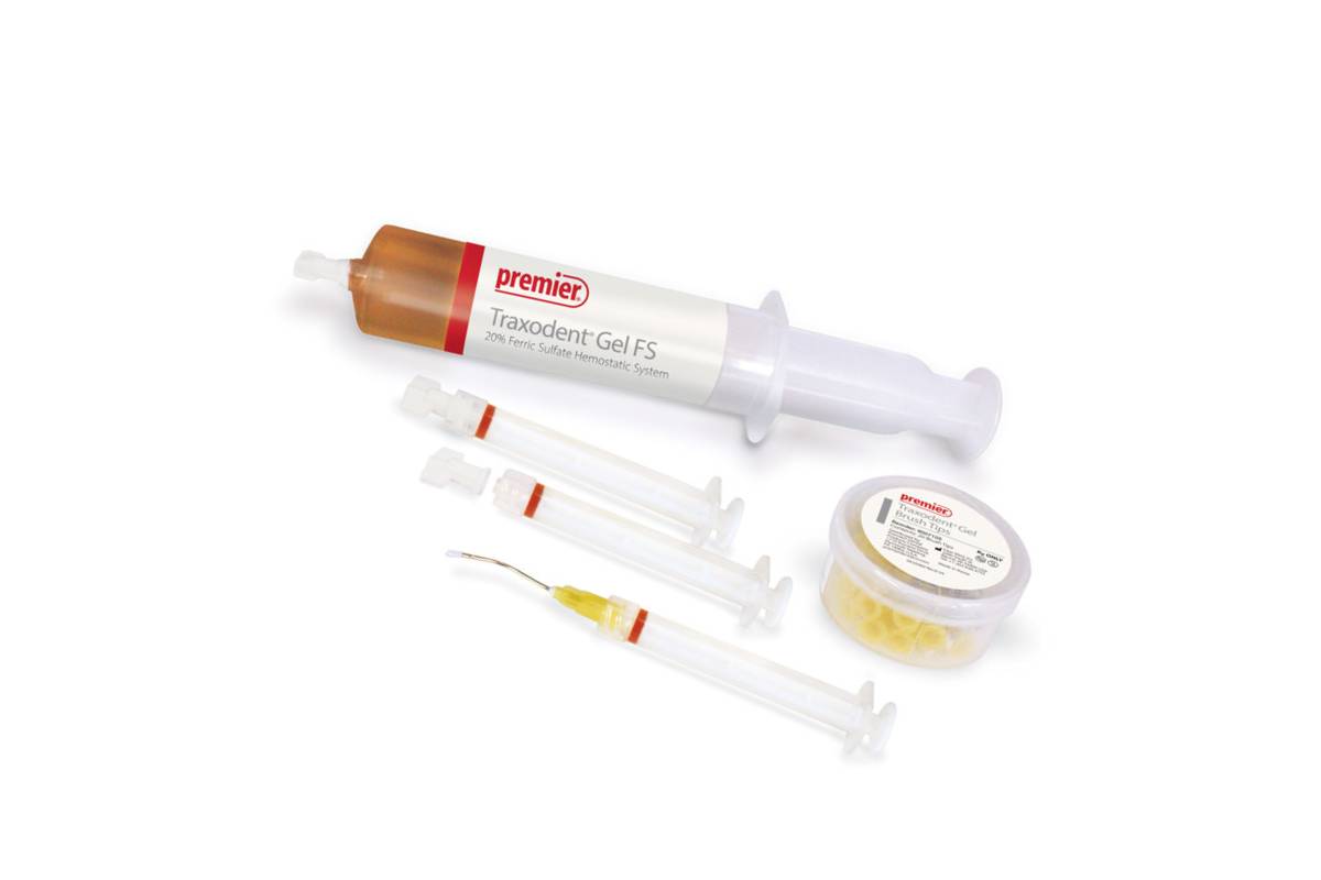 Premier Dental 9007106 Traxodent Gel FS Starter Kit 20% Ferric Sulfate Hemostatic System