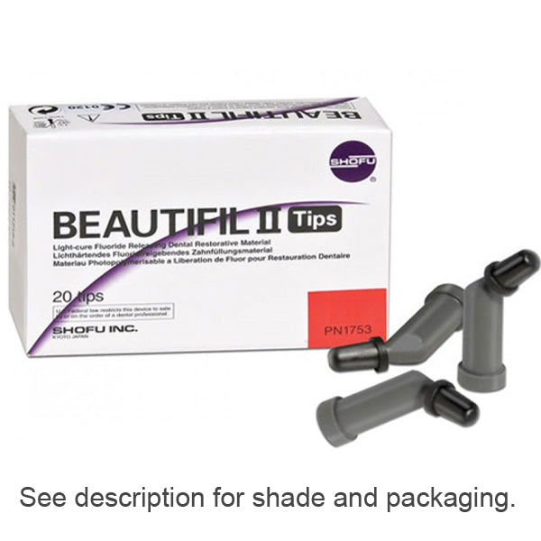 Shofu Dental 1763 Beautifil II Universal Composite Compules 20/Pk C2 0.25 Gm EXP Feb 2025