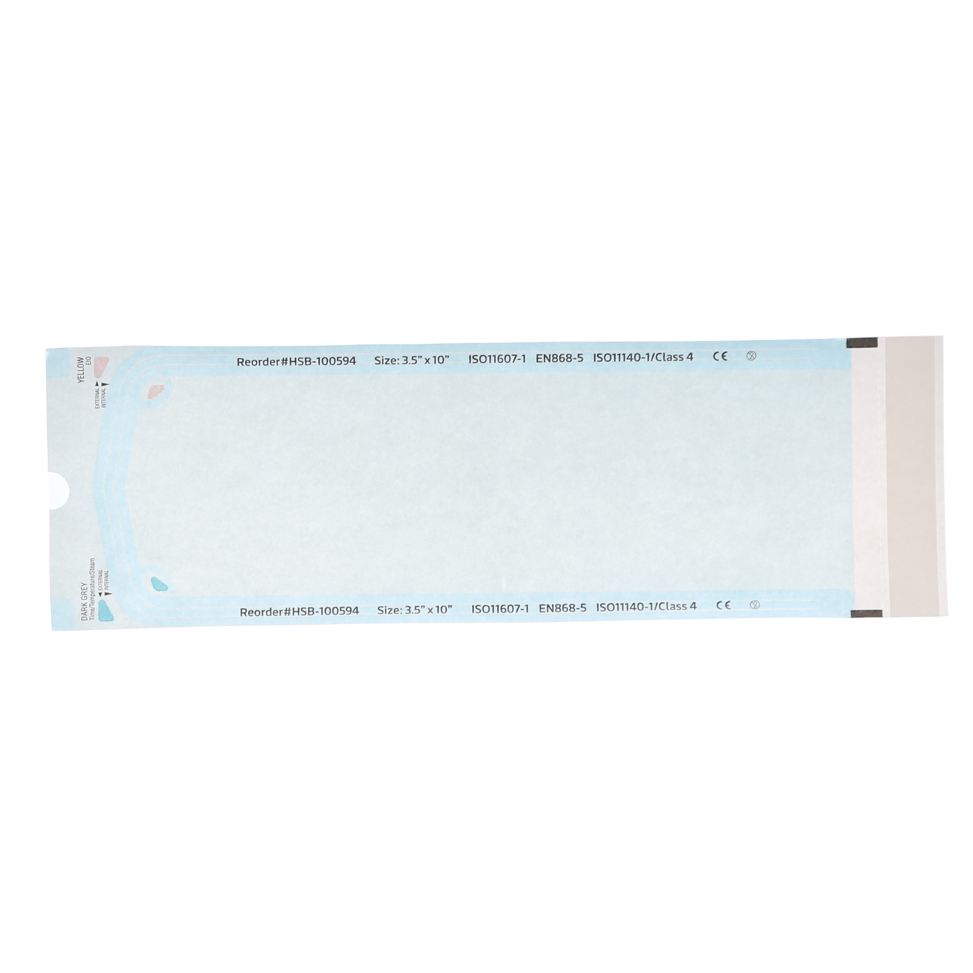 House Brand Dentistry 100594 HSB Self-Sealing Sterilization Pouches 3.50
