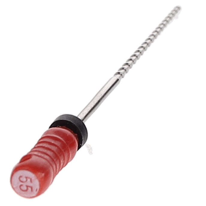 House Brand Dentistry 400494 HSB Hedstrom Endodontic Files 31mm #55 Red Stainless Steel 6/Pk