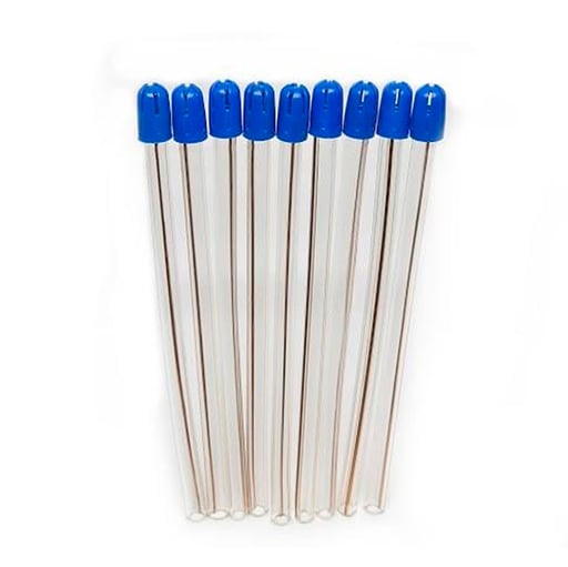 Dynarex 2219 Saliva Ejectors Blue Tip / Clear Body 100/cs