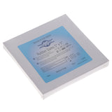 House Brand Dentistry 100701 HSB Rubber Dams Latex 5" x 5" Medium Gauge Blue 52/Pk