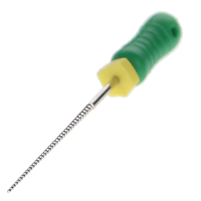 House Brand Dentistry 400220 HSB K-Files Flex-Type 25mm #35 Green Stainless Steel 6/Pk