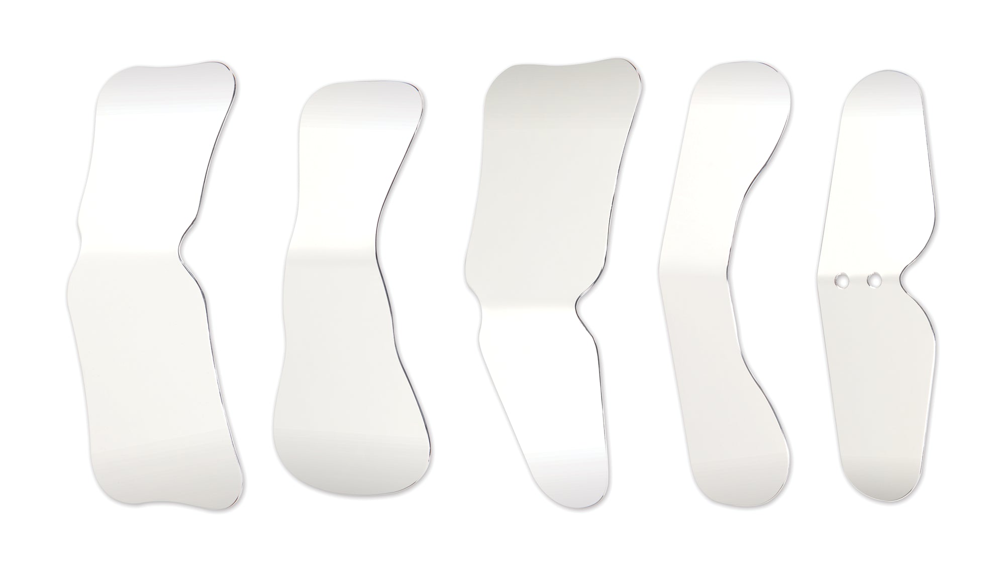 Plasdent IPM-5NANE Angle Photography Dental Mirrors Assorted Sizes 5/Pk