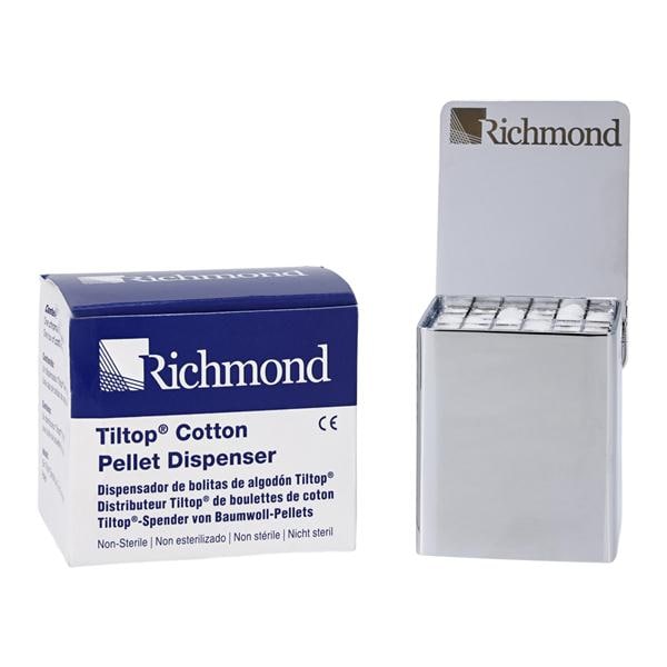 Richmond Dental 600091 Tiltop Cotton Pellet Dispenser With #1 Pellets