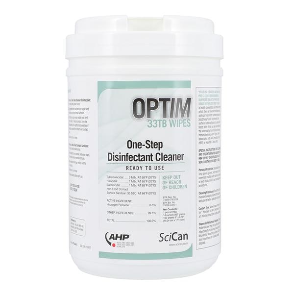 Scican OPT33-W12 Optim 33 TB Disinfectant Wipes 6