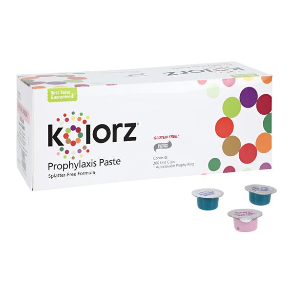 DMG 788409 Kolorz Dental Prophy Paste Medium Grit Assorted 400/Bx