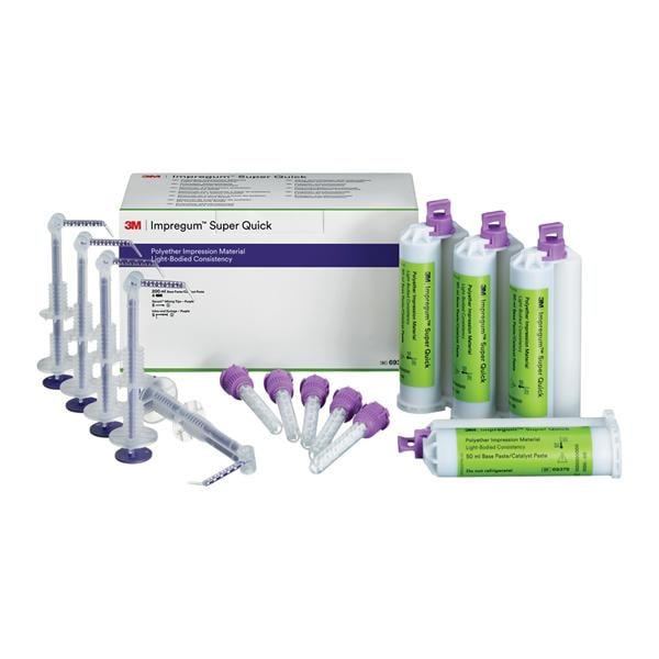 3M Solventum 69379 Impregum Super Quick Polyether Light Body 4/Pk 50mL EXP Jul 2026