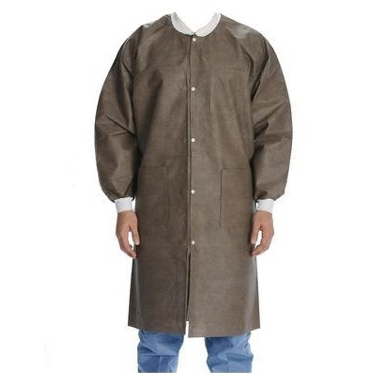 ValuMax 3660CFL ExtraSafe Lab Coats Coffee Large 10/Pk