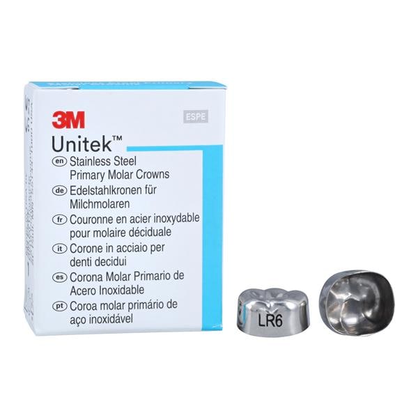 3M Solventum 900246 Unitek Crowns Stainless Steel 2nd Primary Molar #6 Lower Right 5/Bx