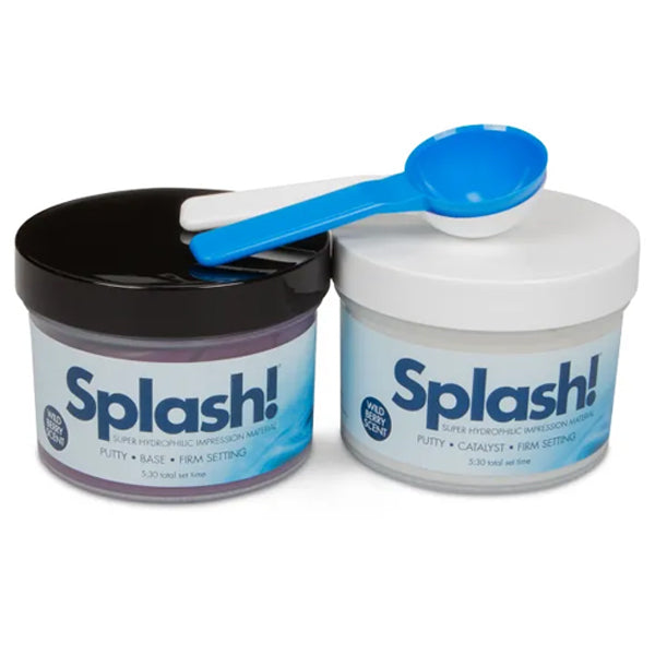 Dentmat SPD1212 SPLASH! VPS Putty Regular Set Base & Catalyst Wild Berry 250 mL EXP Feb 2026