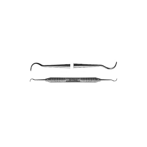 Hu-Friedy CVHL3S6 Double End #3S Hollenback Dental Carver Instrument With #6 Satin Steel Handle